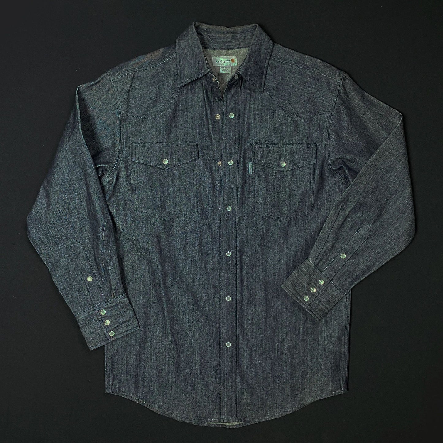 Carhartt Denim Pearl Snap Button-Up Shirt
