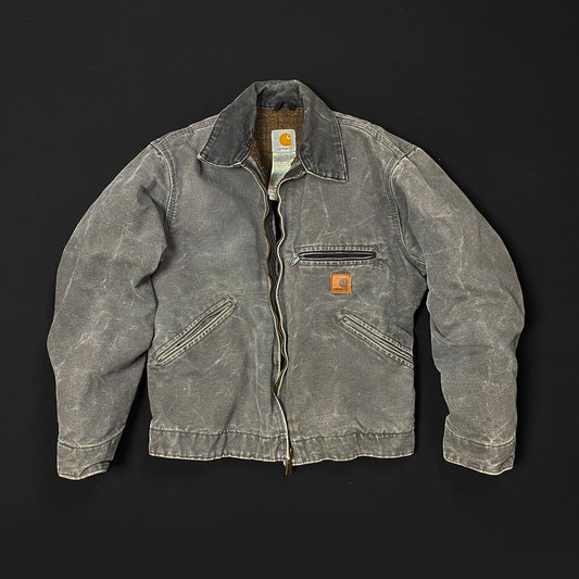 Carhartt Gravel Gray Faded Detroit Work Jacket Size Small