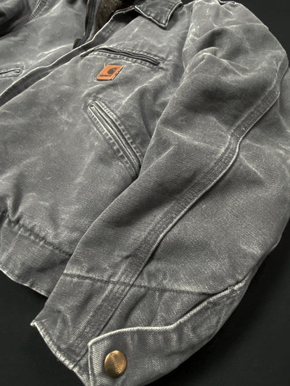 Carhartt Gravel Gray Faded Detroit Work Jacket Size Small