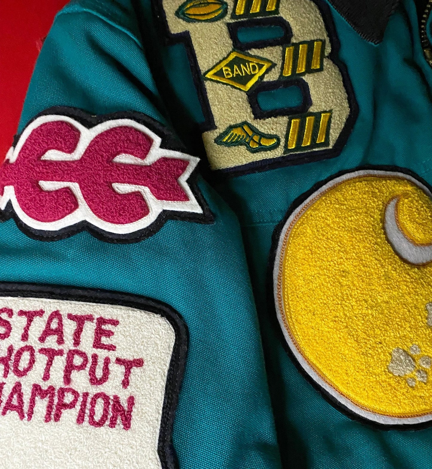 1/1 Carhartt High School Letterman's Patchwork Custom Jacket