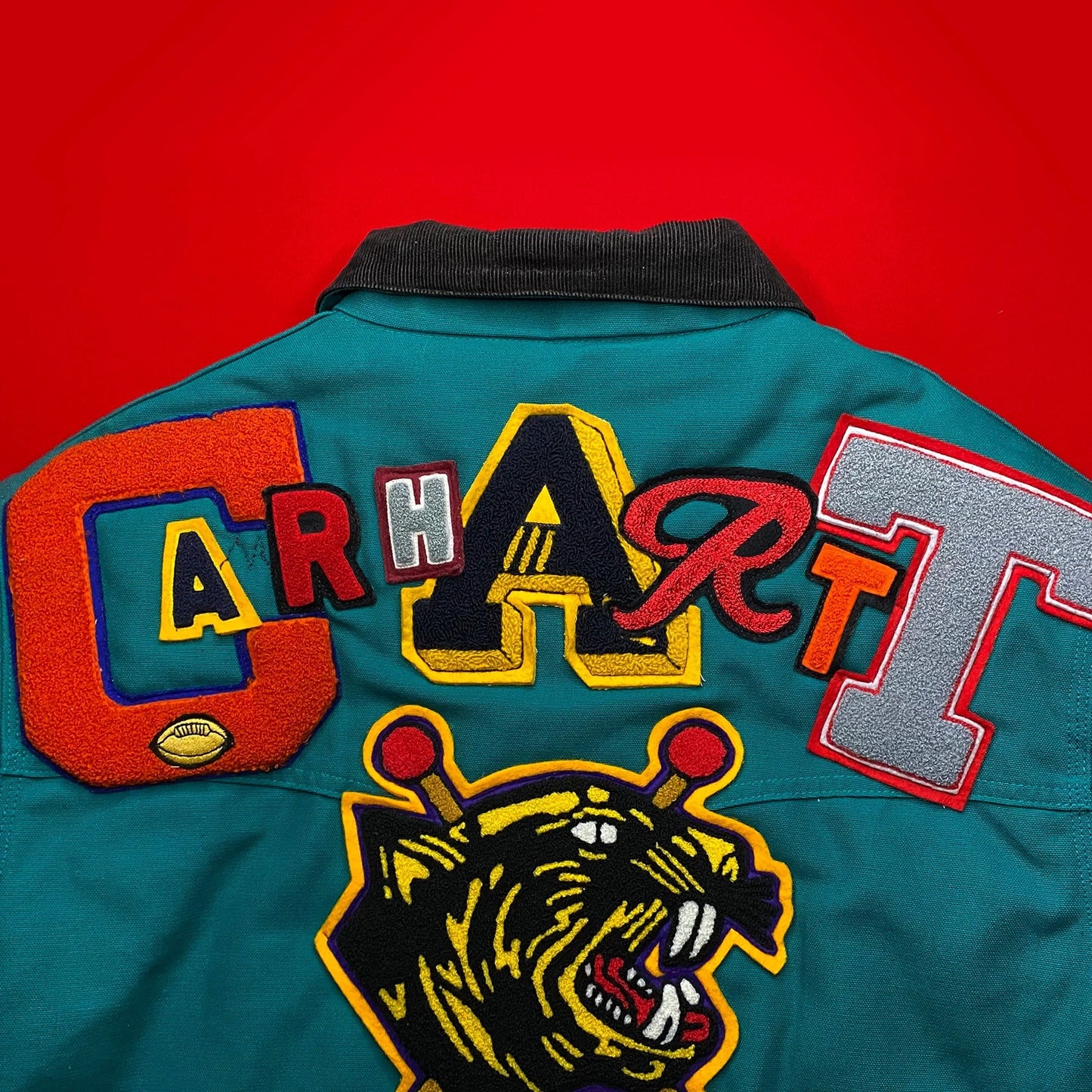 1/1 Carhartt High School Letterman's Patchwork Custom Jacket
