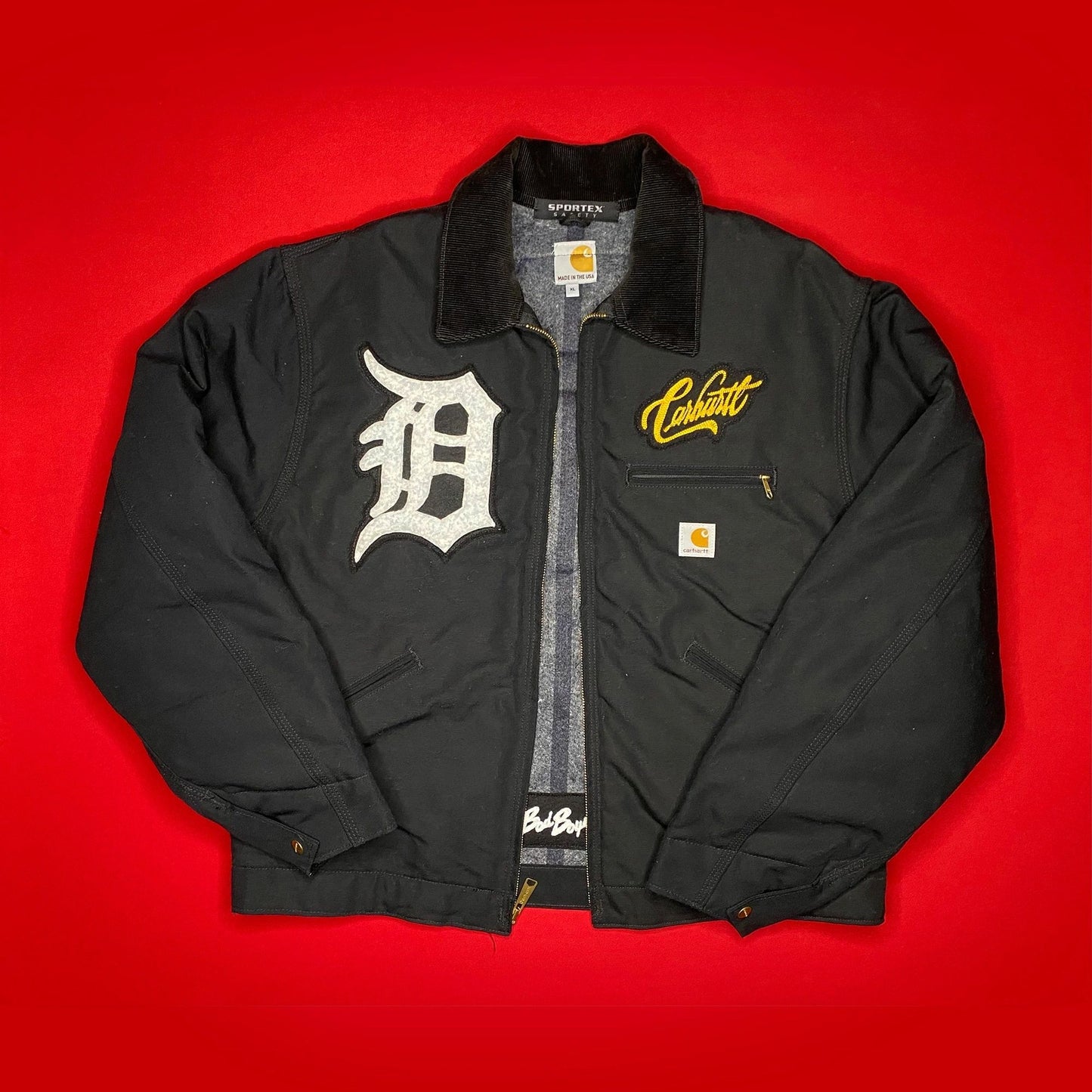 1/1 Carhartt Detroit "Bad Boys" Custom Jacket; Made In USA