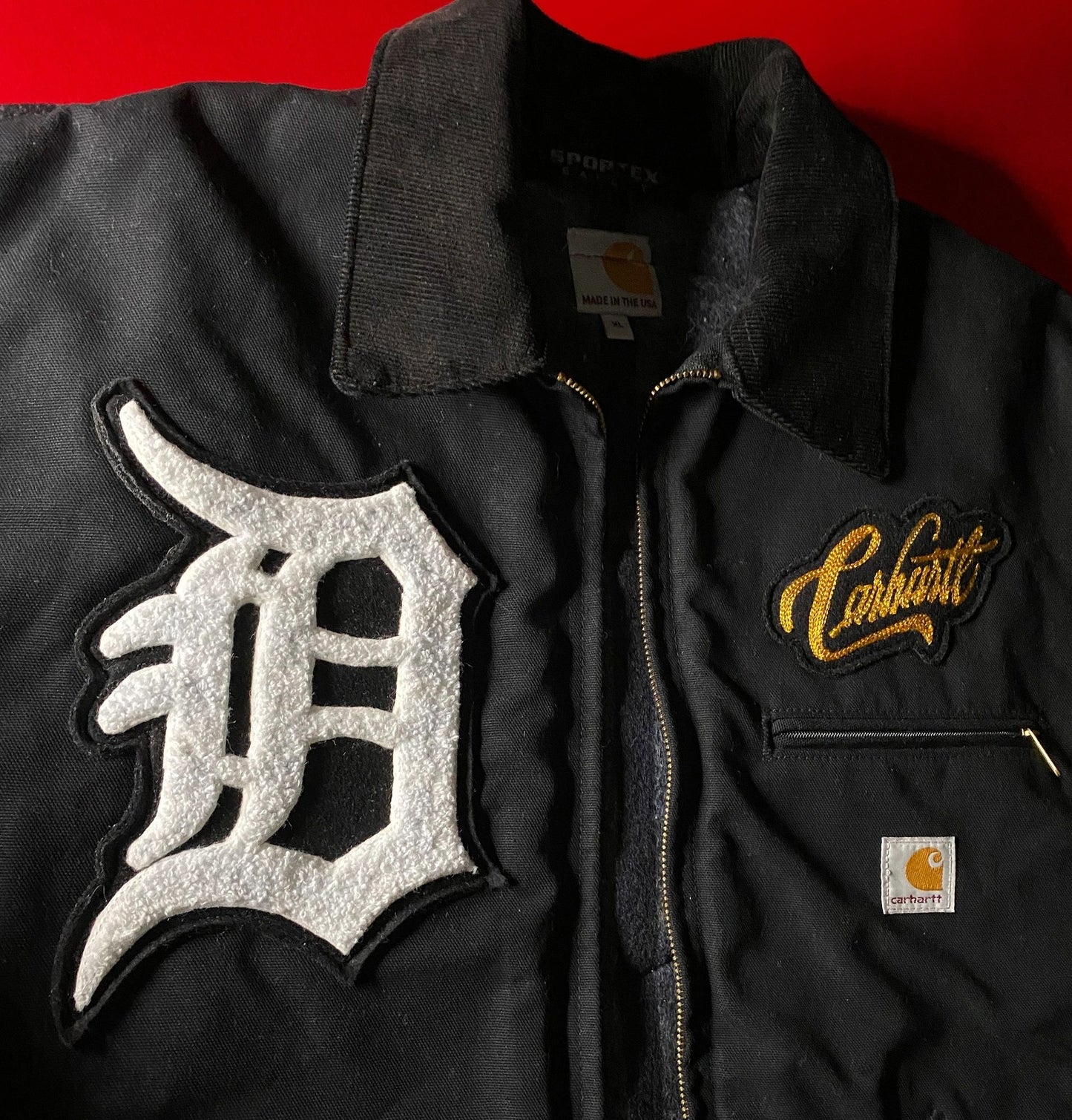 1/1 Carhartt Detroit "Bad Boys" Custom Jacket; Made In USA