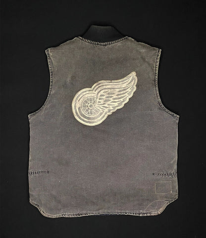 1/1 Carhartt Detroit Flip Red Wngs Custom Vest
