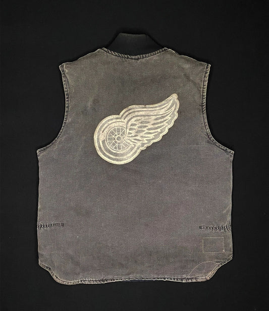 1/1 Carhartt Detroit Flip Red Wngs Custom Vest