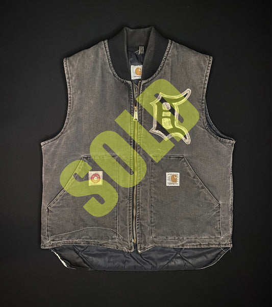 1/1 Carhartt Detroit Flip Red Wngs Custom Vest