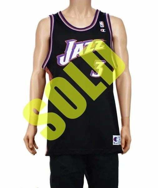 Utah Jazz Bryon Russell Champion Jersey Sz. 48