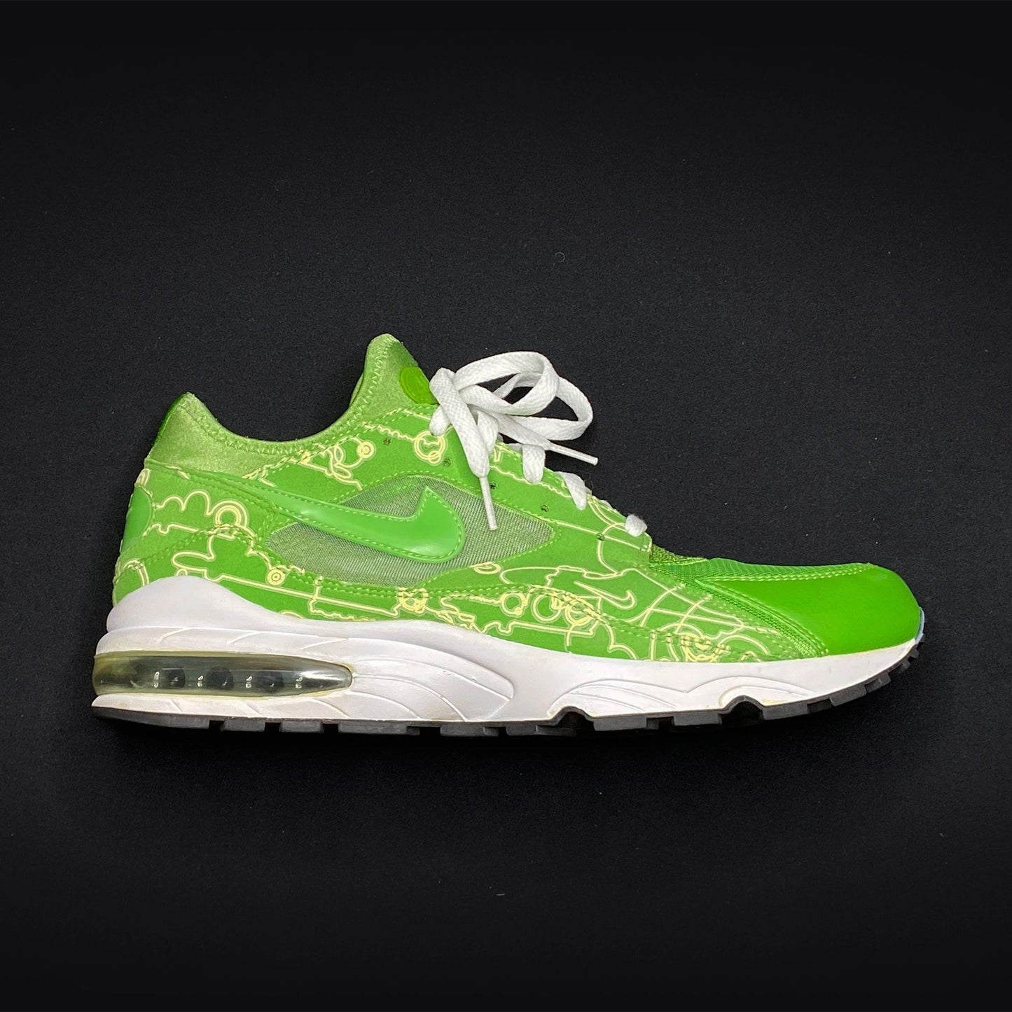 Nike Air Max 93 "Green Bean" Power Wall Shoes Size 12