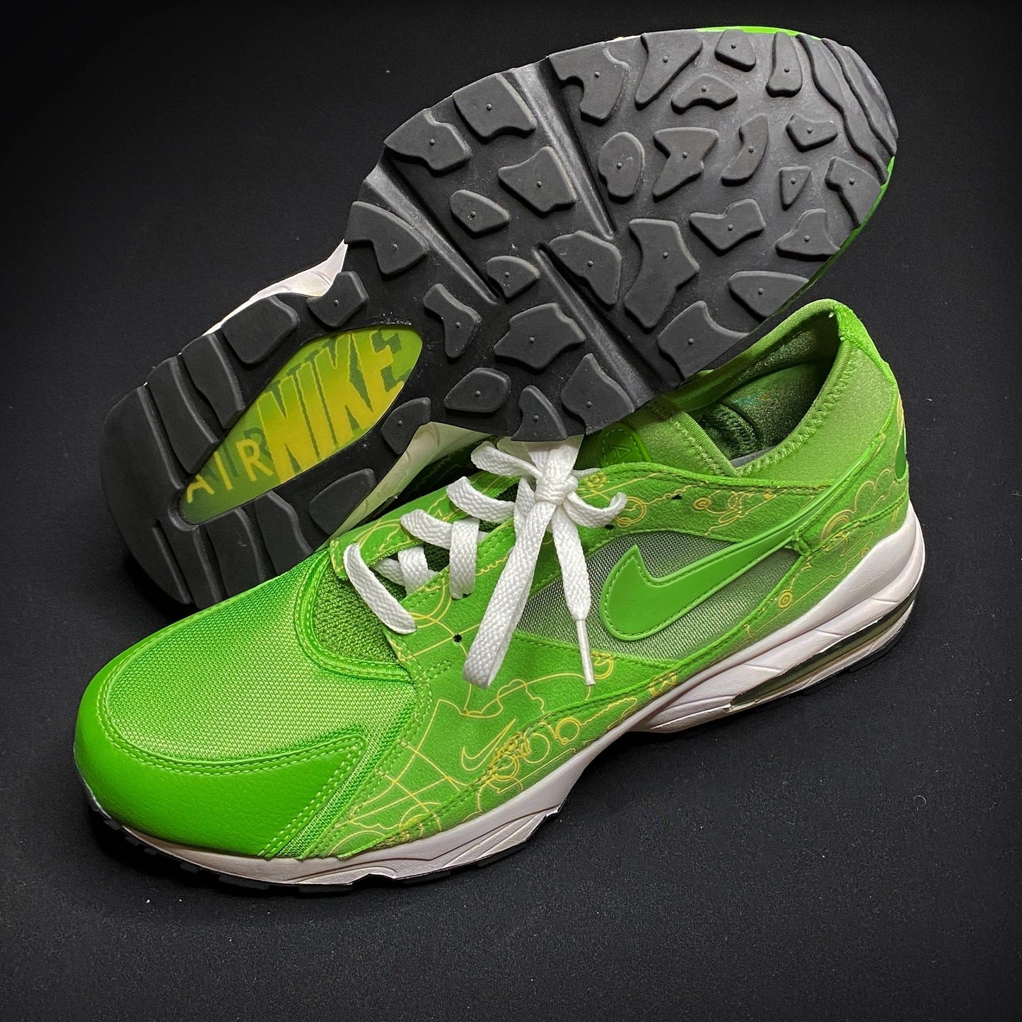 Nike Air Max 93 "Green Bean" Power Wall Shoes Size 12