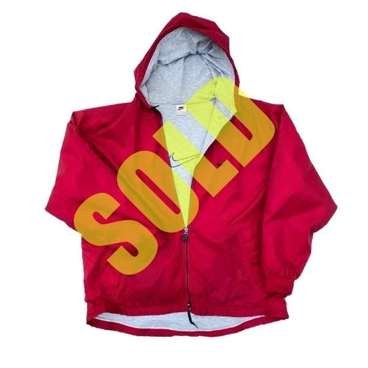Nike Late 90's Winter Lined Hooded Jacket Size Large