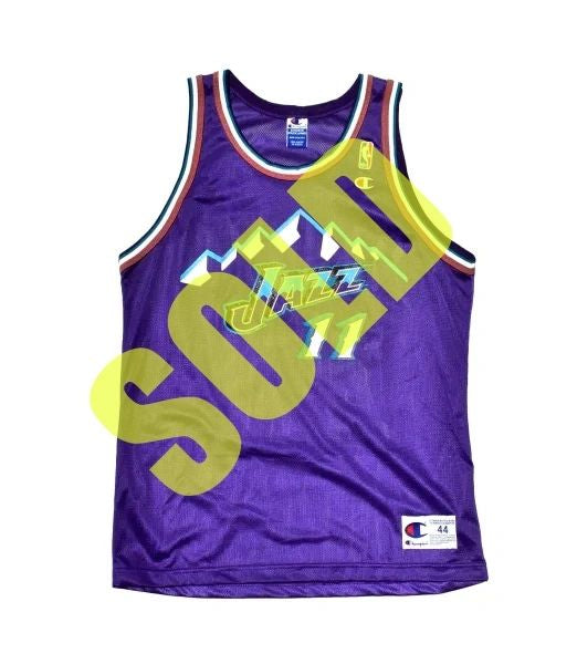 Utah Jazz Jacque Vaughn Champion Jersey