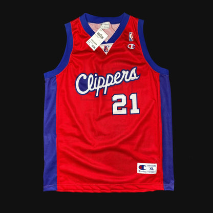 Los. Angeles Clippers Darius Miles Champion Euro Style Jersey NEW
