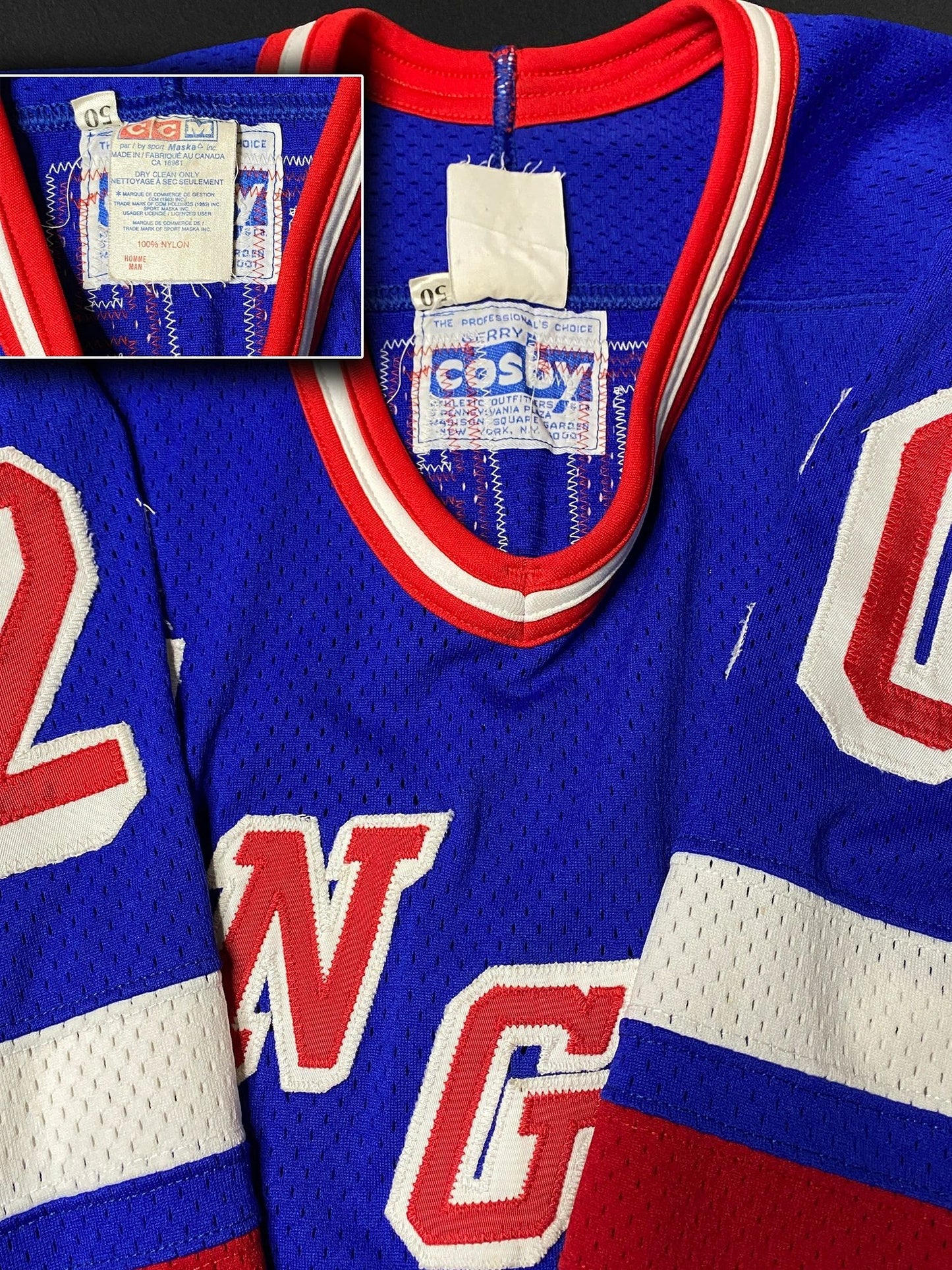 New York Rangers Luc Robitaille Authentic COSBY Game Jersey