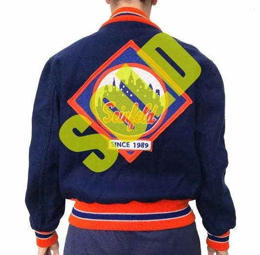1/1 Seinfeld Wool Cast/Crew New York Mets Letterman Jacket NEW