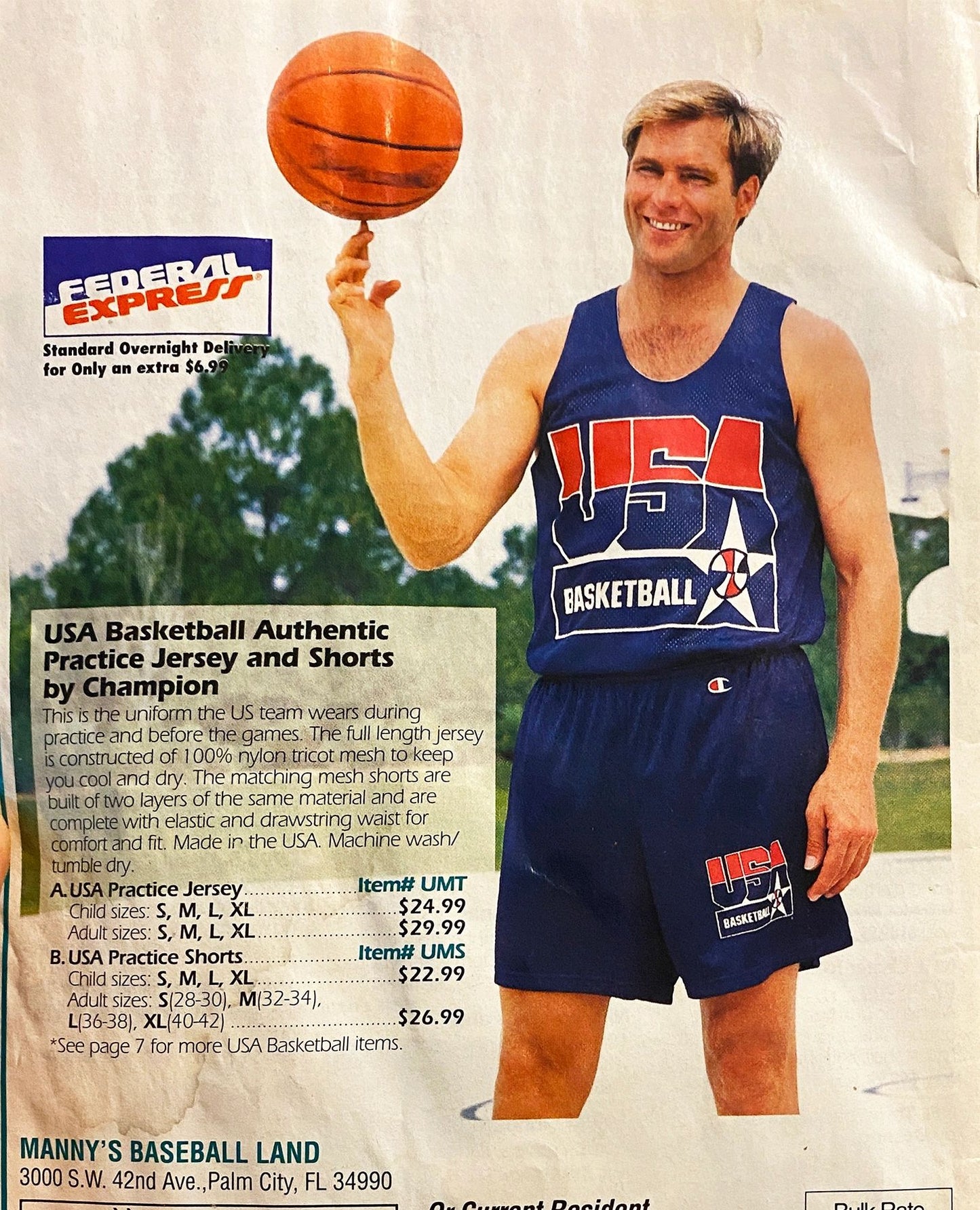 USA Dream Team 1992 Original Champion Reversible Mesh Jersey XL