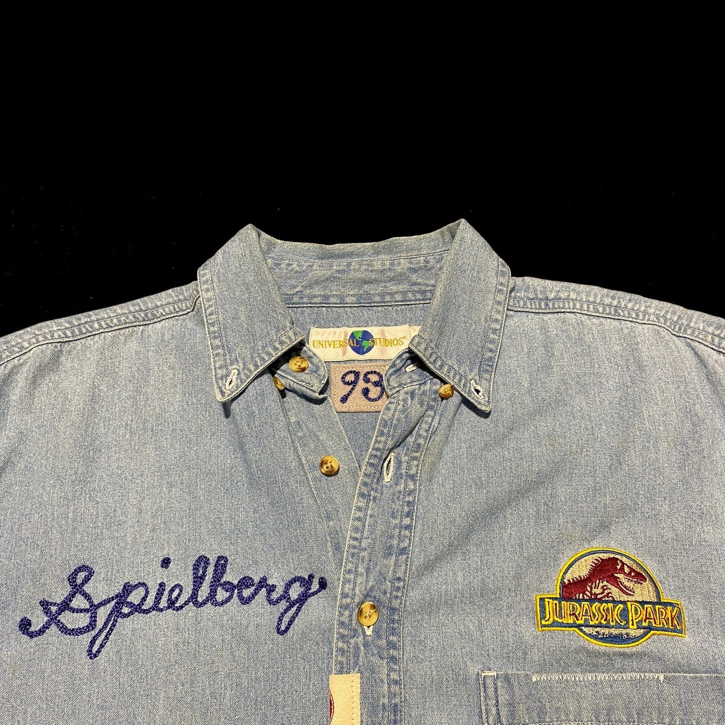 1/1 Jurassic Park Universal Studios 1993 "Spielberg" Director's Shirt