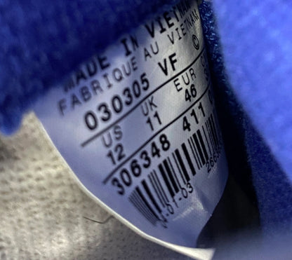 Nike Air Force 1 Blue Canvas Mids 2003 Size 12