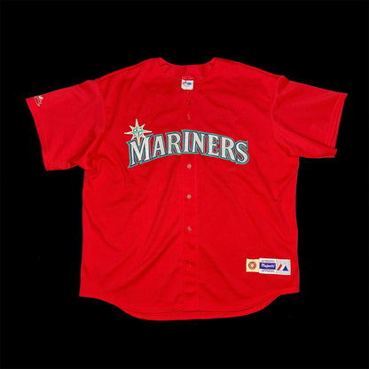 1/1 Seattle Mariners Julio Rodriguez Red Authentic Majestic Jersey