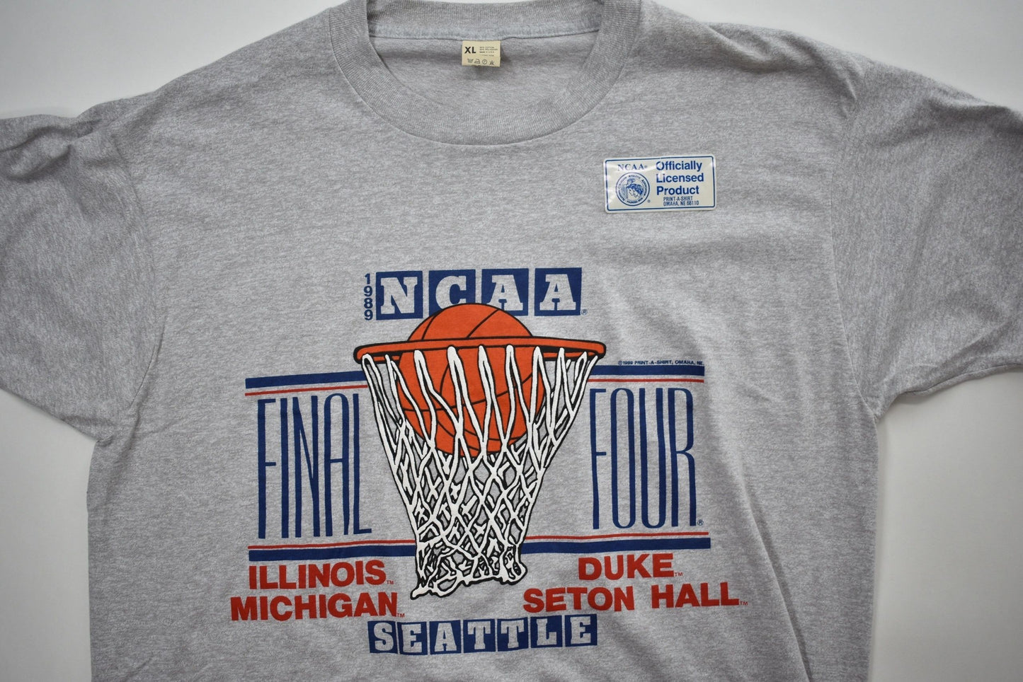 NCAA 1989 Seattle Final Four T-Shirt NEW