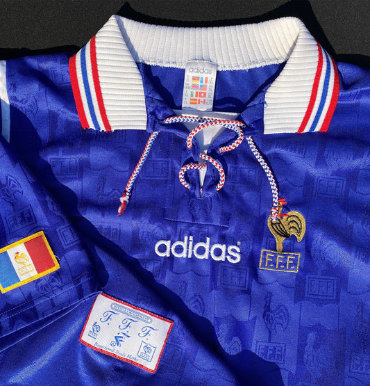 Adidas France 1996 World Cup Soccer Jersey