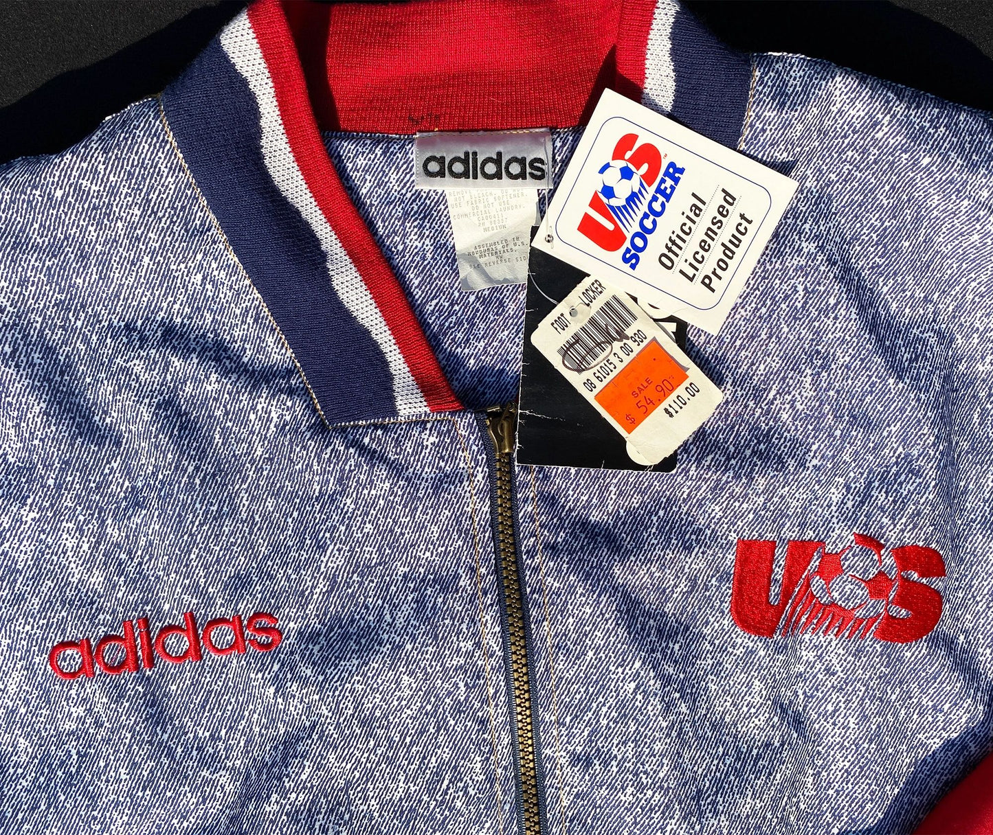 Adidas 1994 USA Soccer World Cup Denim Jacket NEW