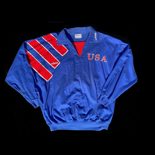 Adidas USA Soccer 90's World Cup Pullover Jacket