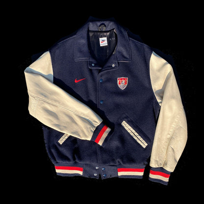 USA Soccer Nike 90s Authentic Letterman Jacket