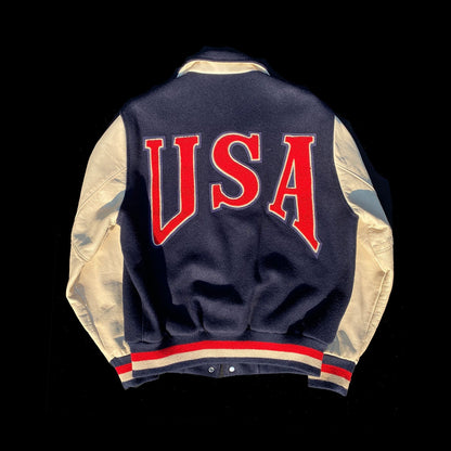 USA Soccer Nike 90s Authentic Letterman Jacket
