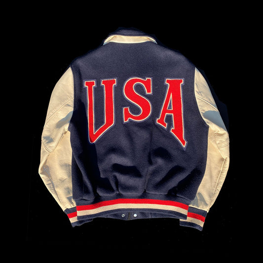 USA Soccer Nike 90s Authentic Letterman Jacket