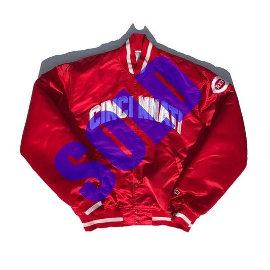 Cincinnati Reds Starter Coaches Dugout Jacket Size XL