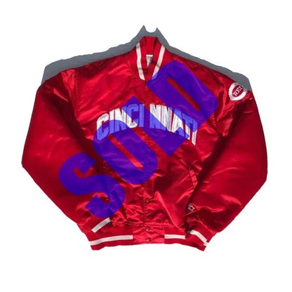 Cincinnati Reds Starter Coaches Dugout Jacket Size XL