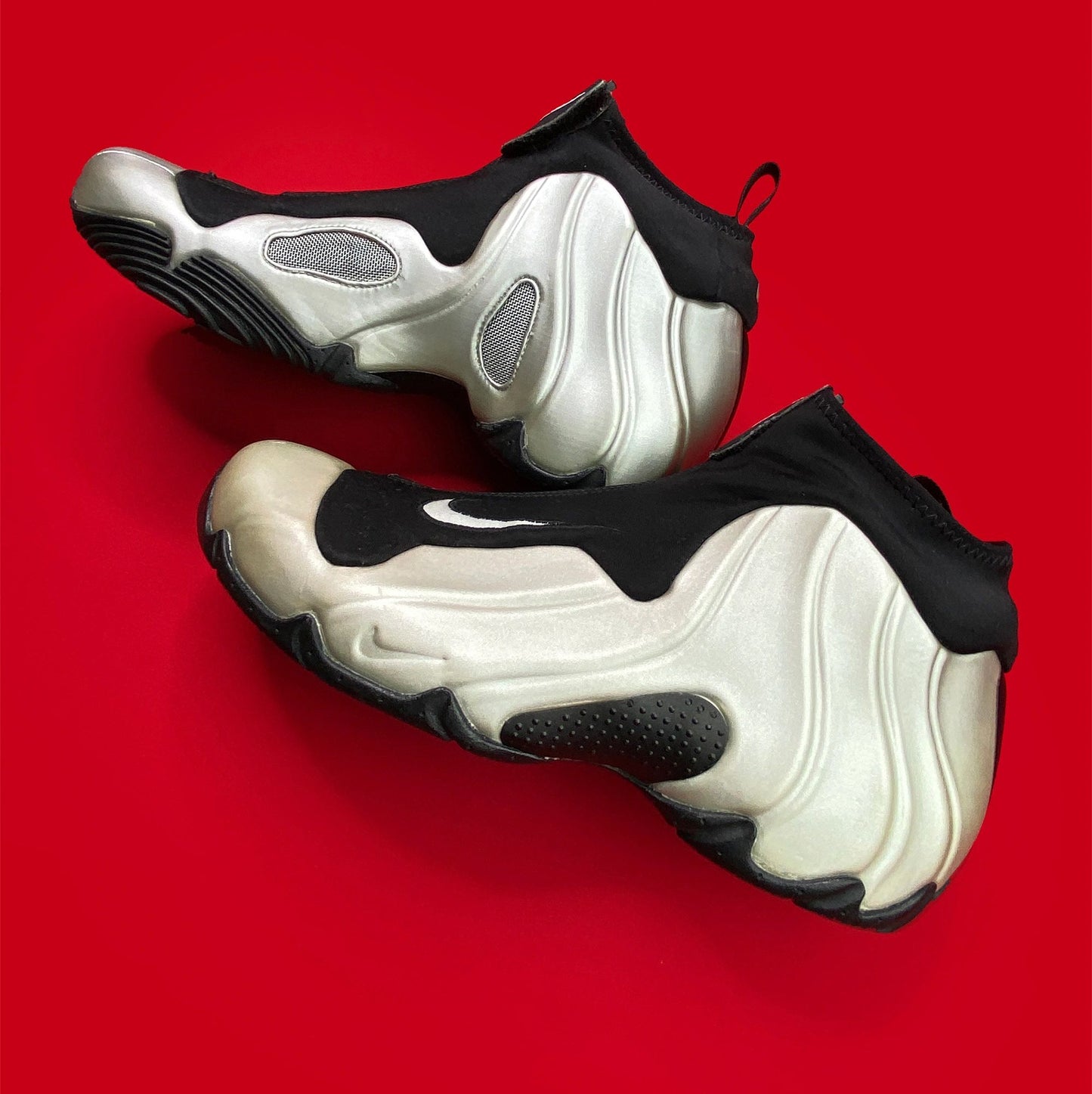 Nike Air Flightposite Silver Original 2000 Size 12.5