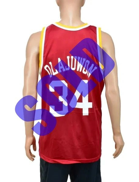 Houston Rockets Hakeem Olajuwon Champion Jersey Size 48
