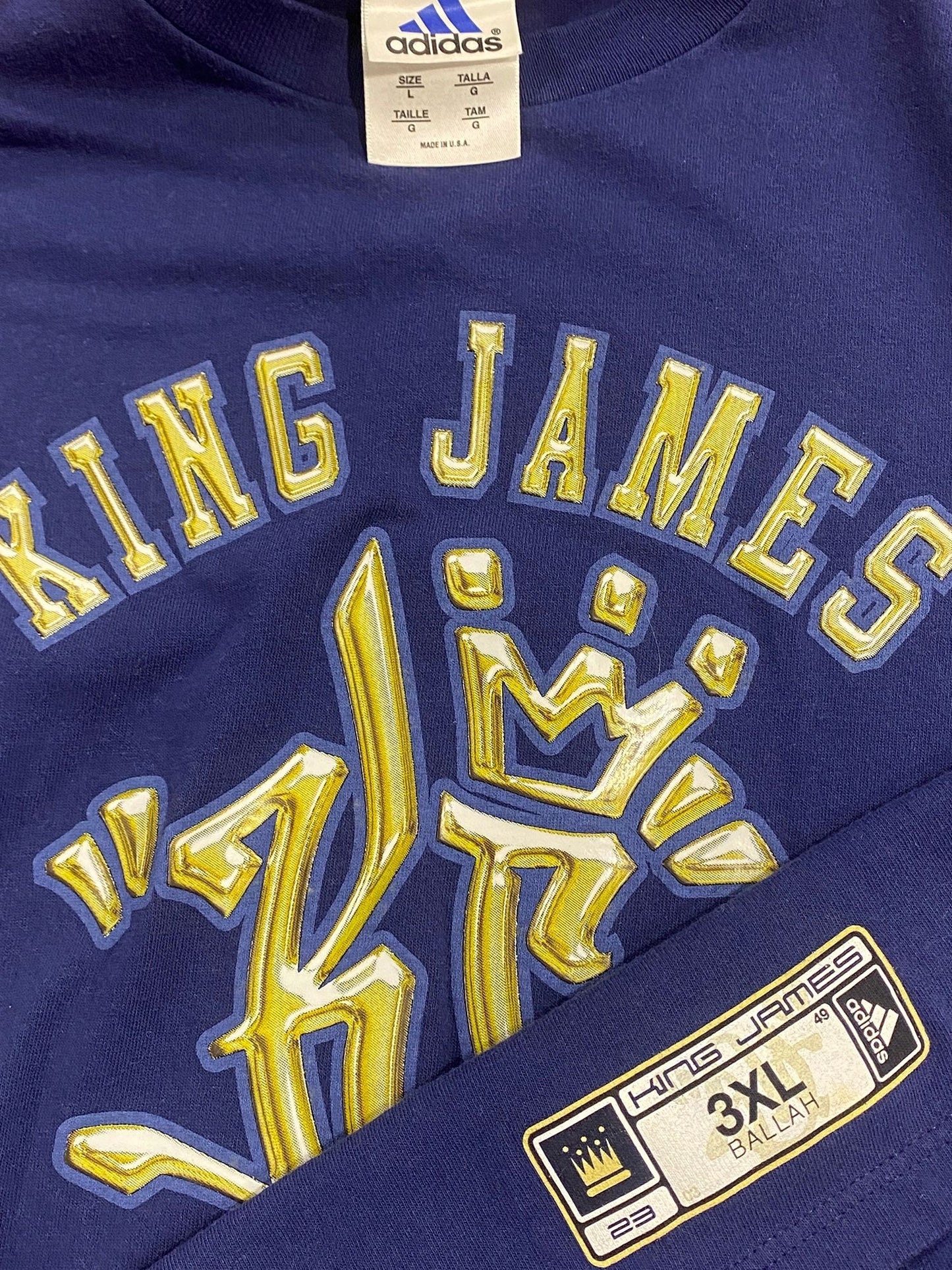 Pre-Nike: Adidas Sample Lebron James T-shirt