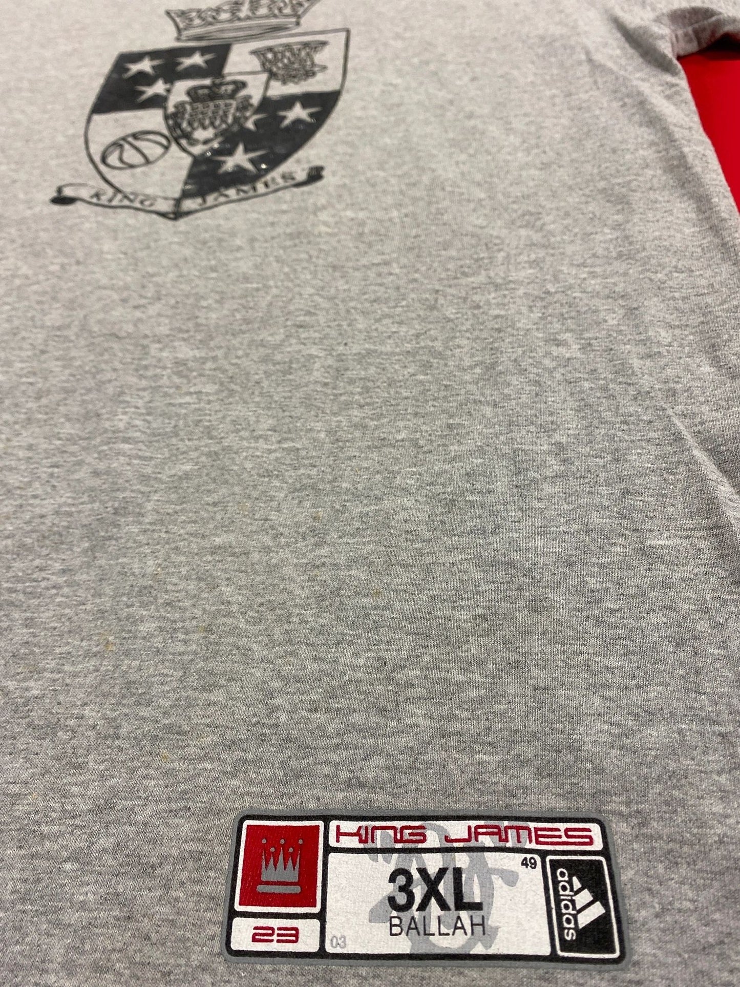 Pre-Nike: Adidas Sample Lebron James Crest T-shirt