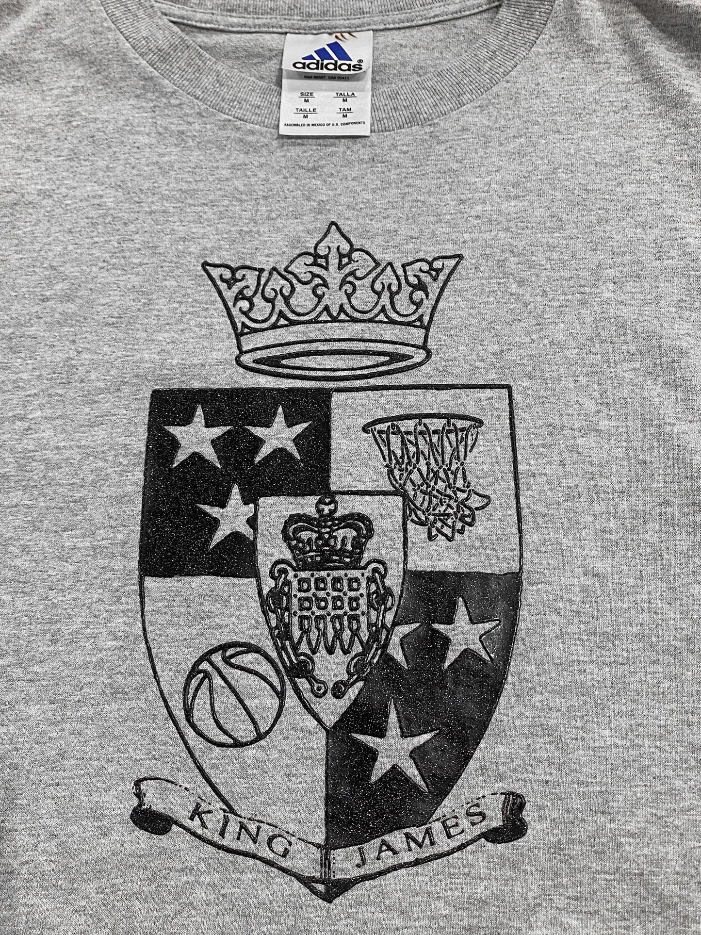 Pre-Nike: Adidas Sample Lebron James Crest T-shirt