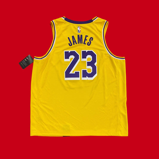 Los Angeles Lakers Lebron James Nike Icon Jersey NEW
