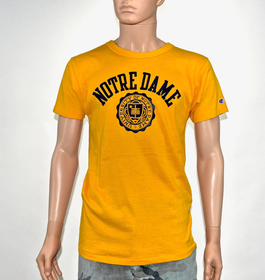 Notre Dame Original 1980s Champion T-Shirt NEW