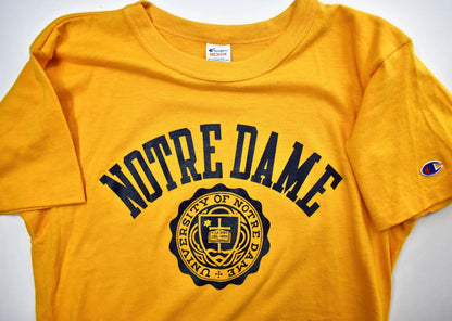 Notre Dame Original 1980s Champion T-Shirt NEW