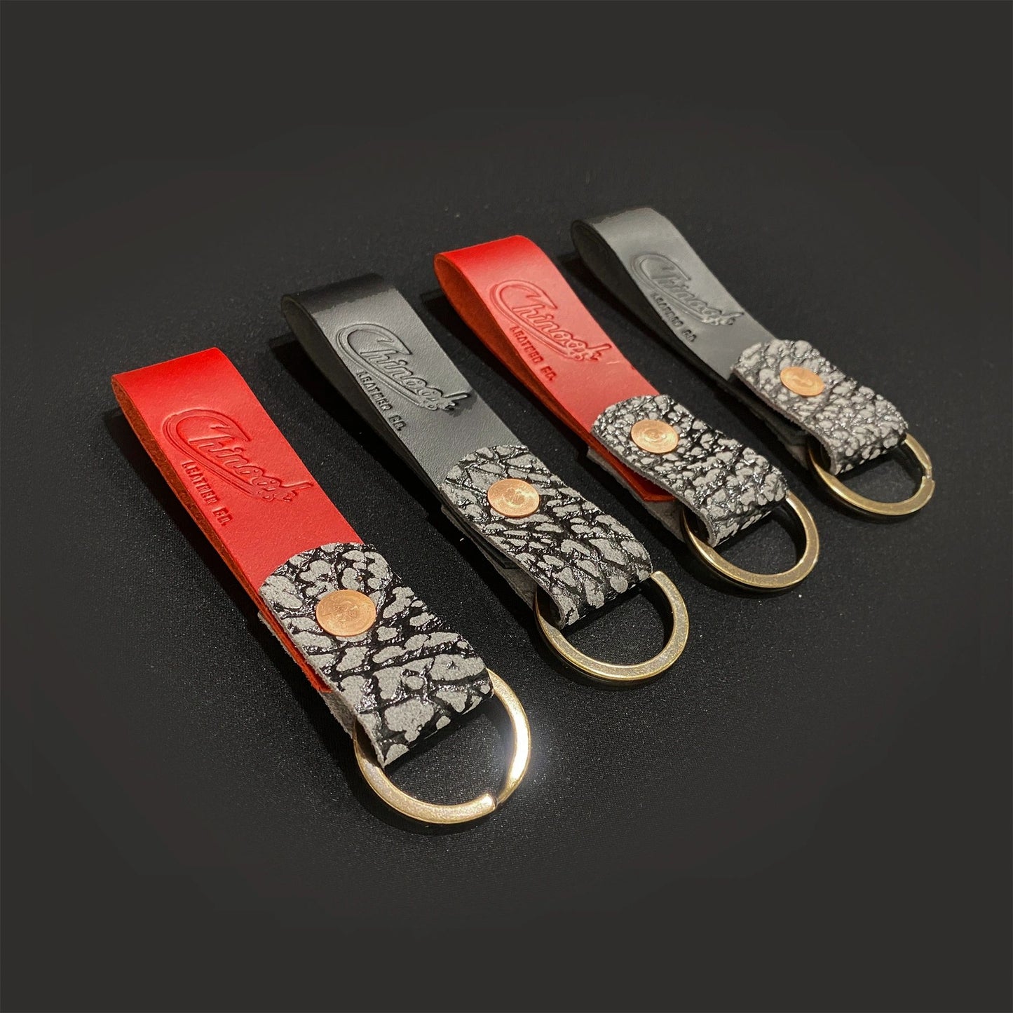 1/1 Chinook Leather Co. Premium Leather Keychain
