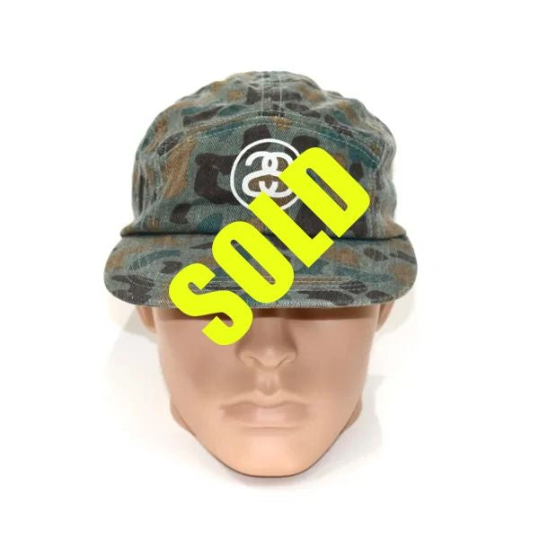 Stussy 5 Panel Adjustable Camo Hat