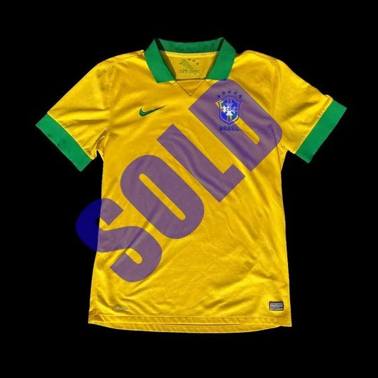 Nike Brazil 2013/14 World Cup Soccer Jersey Size Large