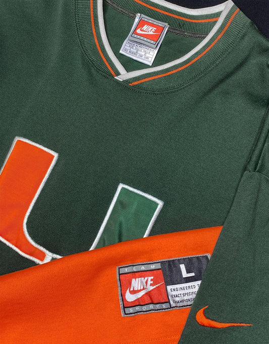 Miami Hurricanes Nike Sample Heavyweight 90s Shooting Shirt