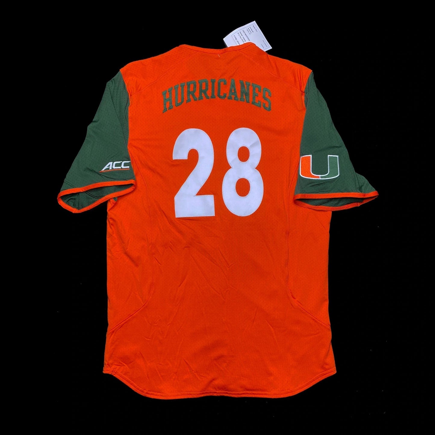 Miami Hurricanes Authentic Sample Adidas Game Jersey
