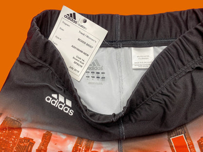 Miami Hurricanes Adidas Sample Womens Workout Tights Shorts