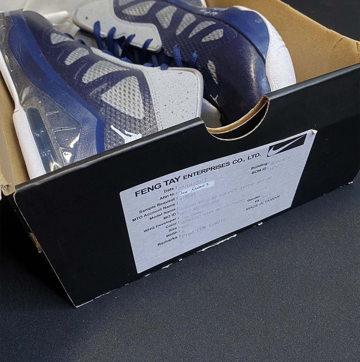 Nike Air Jordan Melo M8 Advance Sample New Size 9