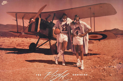 Nike Ron Harper & Larry Nance 1989 Original FLIGHT Poster NEW