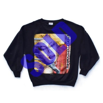 1990-1991 Scorpions Crazy World Tour Crew Sweatshirt Size Large