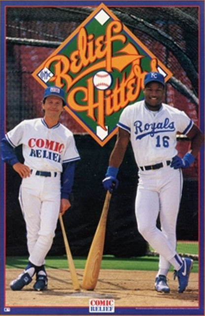 Nike Bo Jackson & Billy Crystal "Relief Hitters" Original Poster NEW