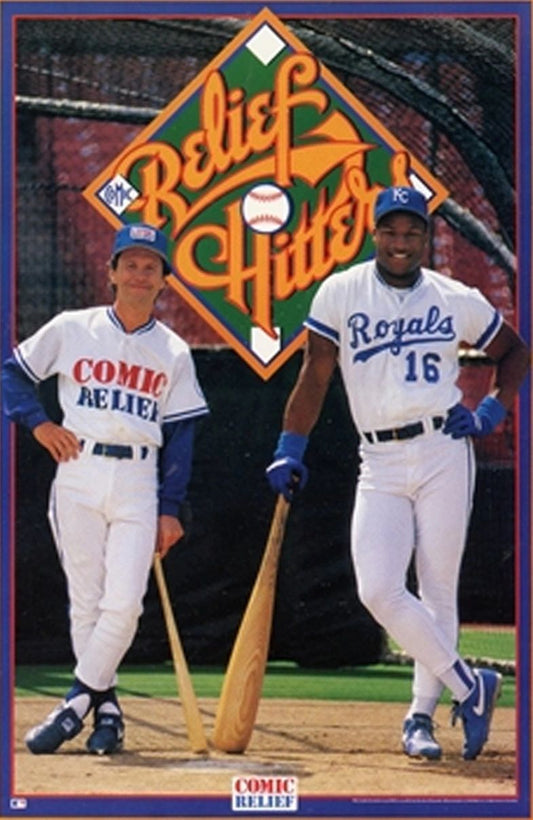 Nike Bo Jackson & Billy Crystal "Relief Hitters" Original Poster NEW